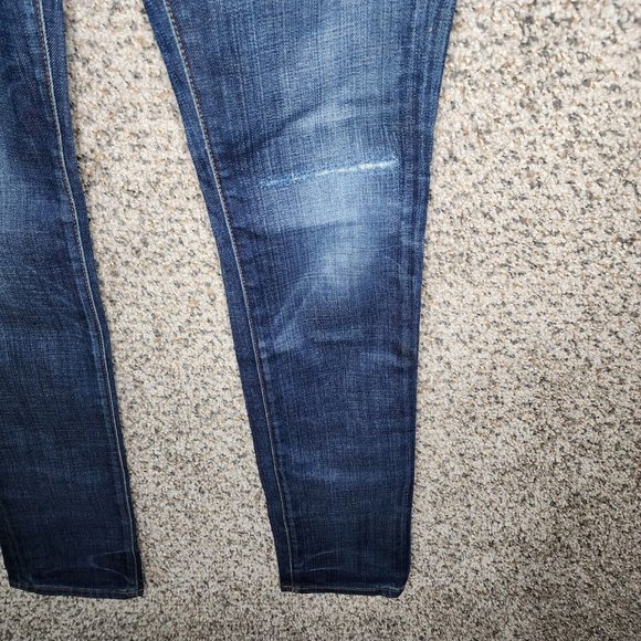 J Brand Skinny Jeans Womens 26 Denim Blue 5 Pocket Zip Casual Cotton Blend - Picture 5 of 11